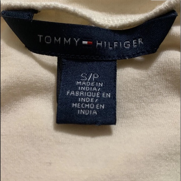 Tommy Hilfiger Top Sequin Polka Dot Short Sleeve Round Neck - Picture 4 of 5